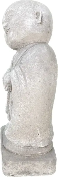 Product image 6 of the product “Ling - Monk, standing, bent sideways, 34 cm H | cast stone ”